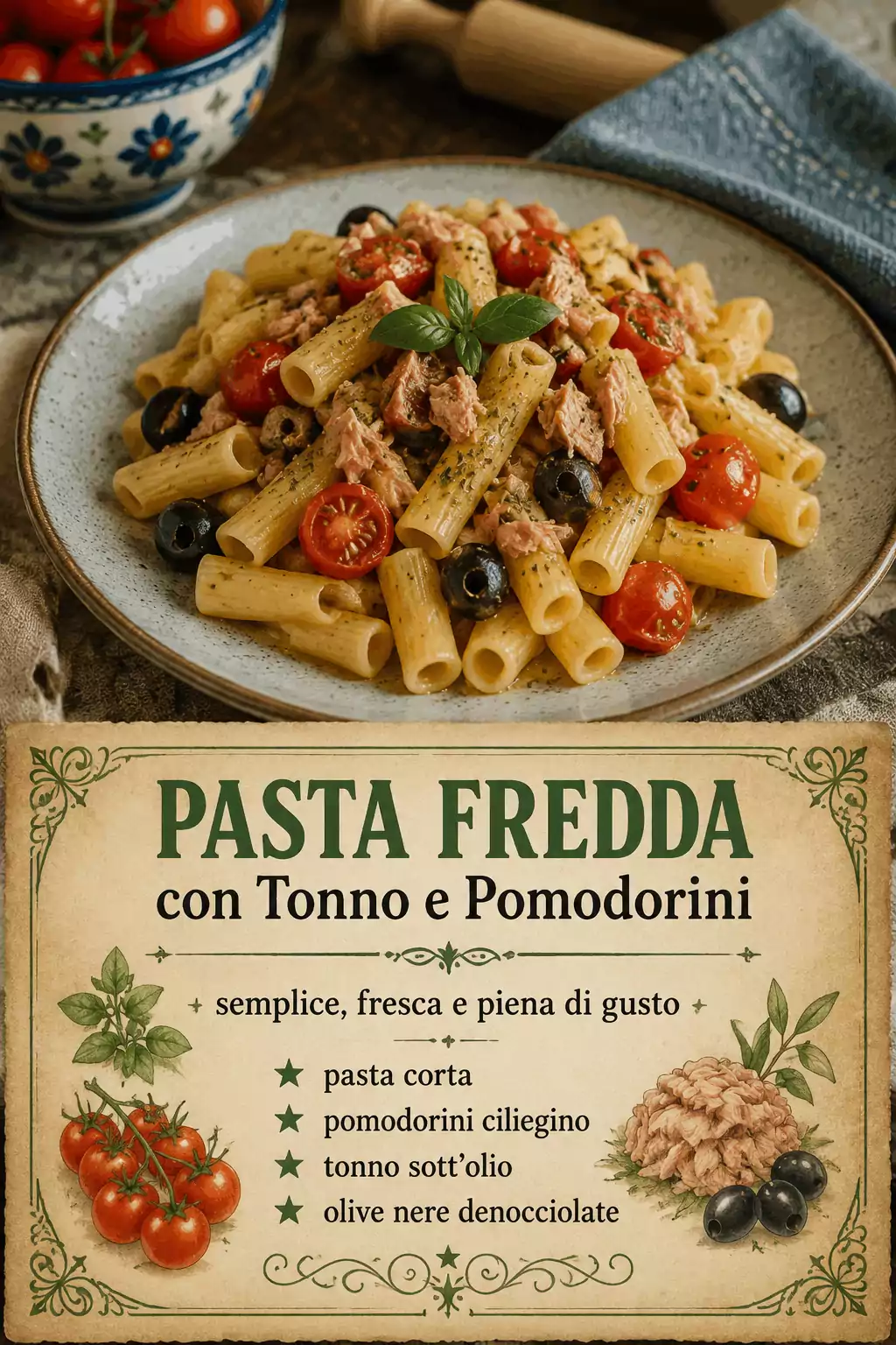 Pasta Fredda con Tonno e Pomodorini