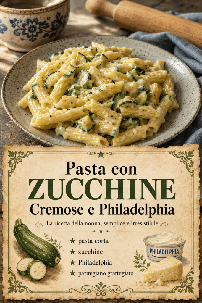 Pasta con Zucchine Cremose e Philadelphia