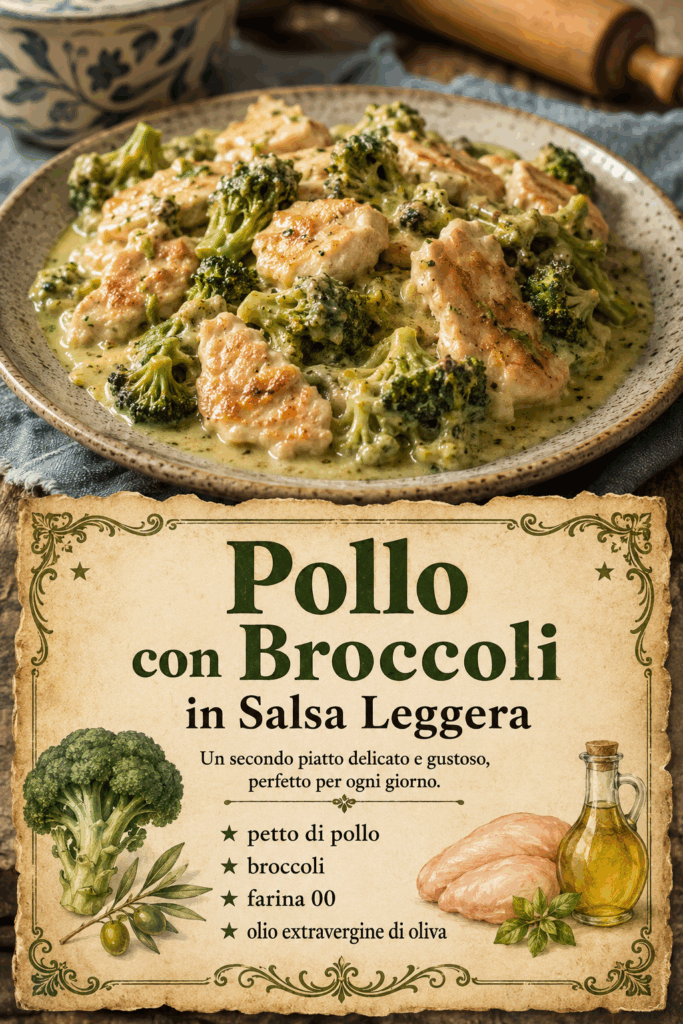 Pollo con Broccoli in Salsa Leggera