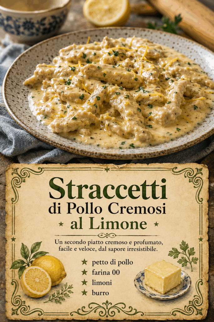 Straccetti di Pollo Cremosi al Limone
