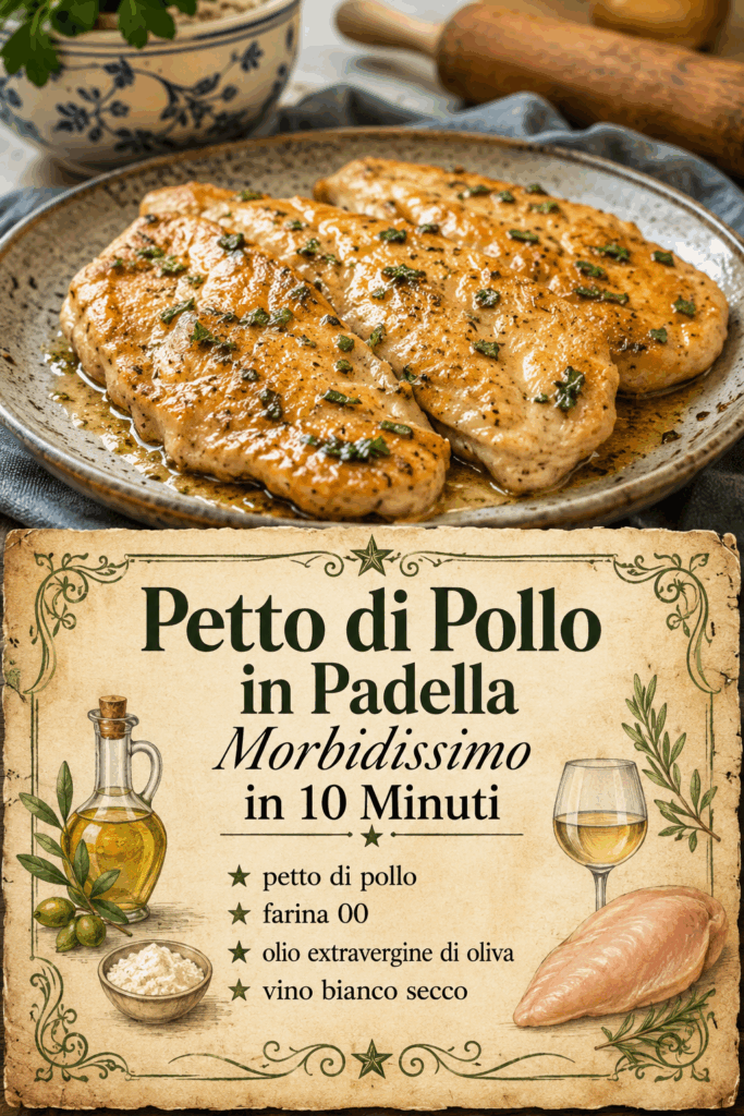 Petto di Pollo in Padella Morbidissimo in 10 Minuti