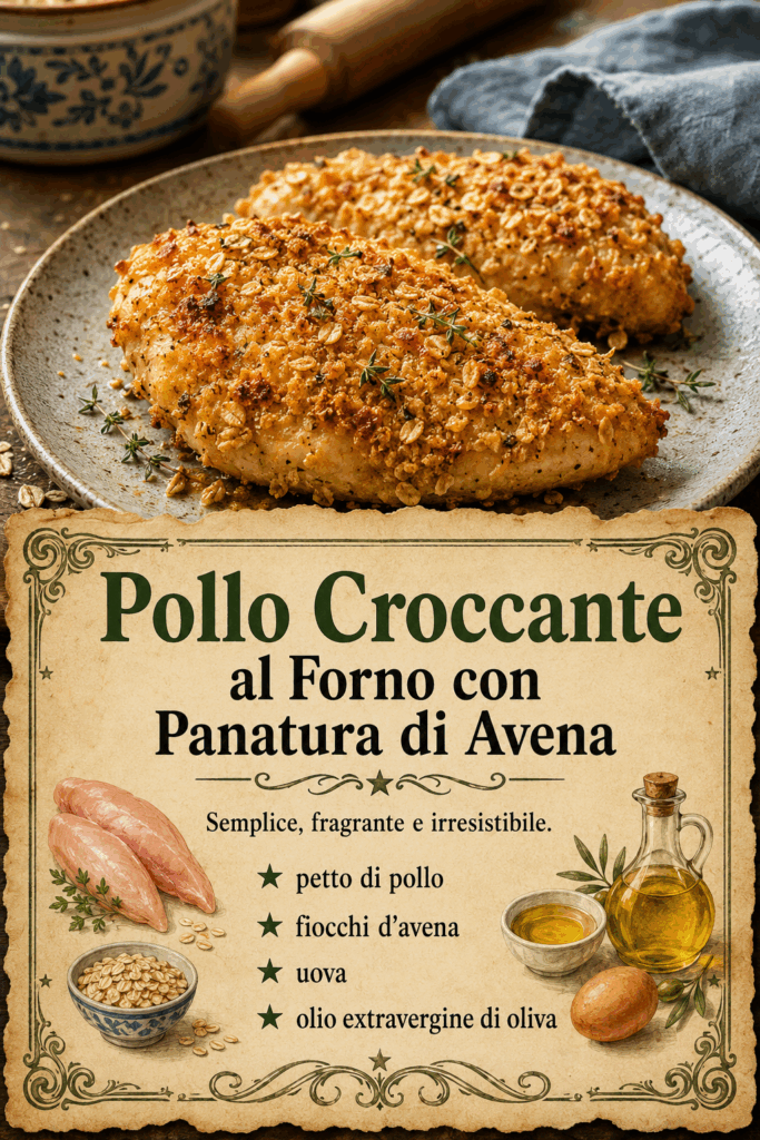 Pollo Croccante al Forno con Panatura di Avena