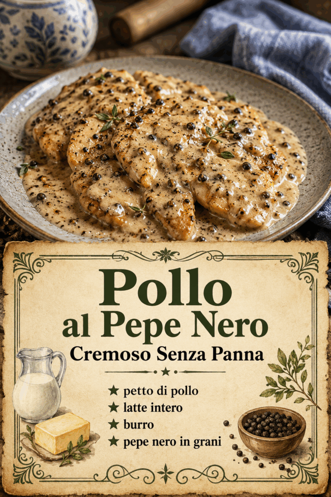 Pollo al Pepe Nero Cremoso Senza Panna