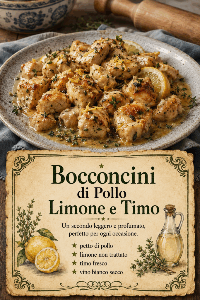 Bocconcini di Pollo Limone e Timo