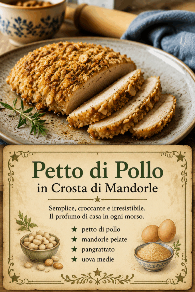 Petto di Pollo in Crosta di Mandorle