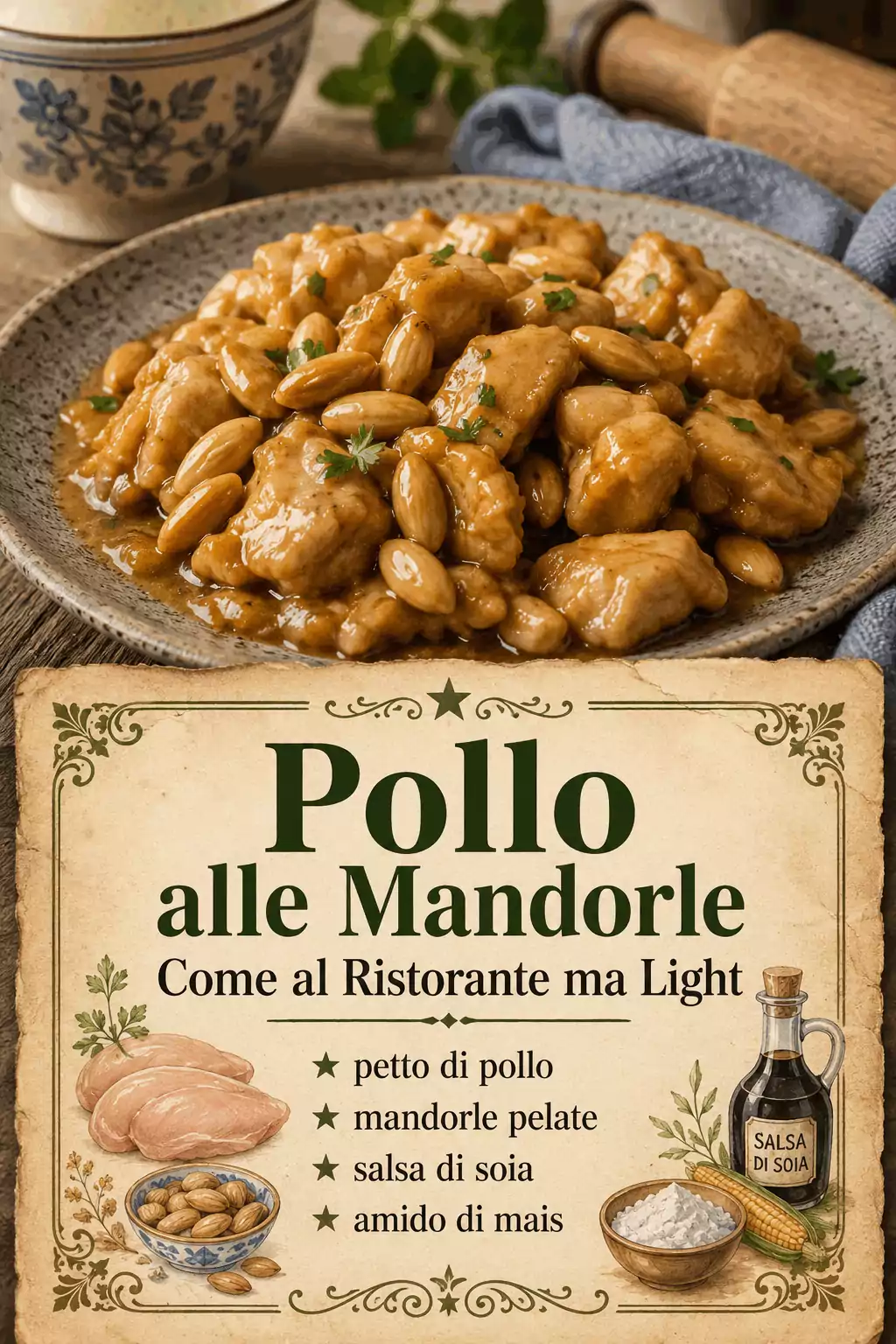 Pollo alle Mandorle Come al Ristorante ma Light