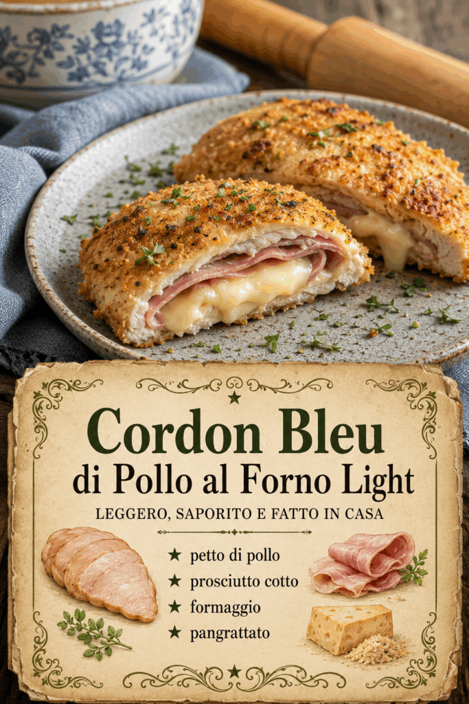 Cordon Bleu di Pollo al Forno Light
