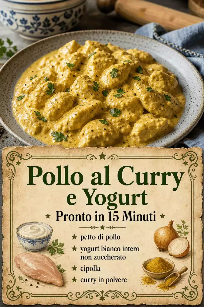 Pollo al Curry e Yogurt Pronto in 15 Minuti