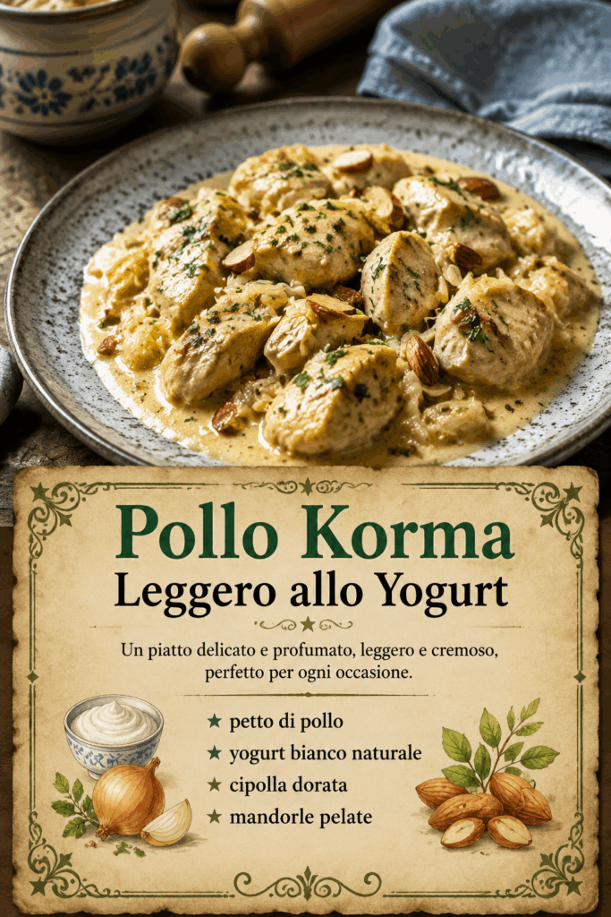 Pollo Korma Leggero allo Yogurt