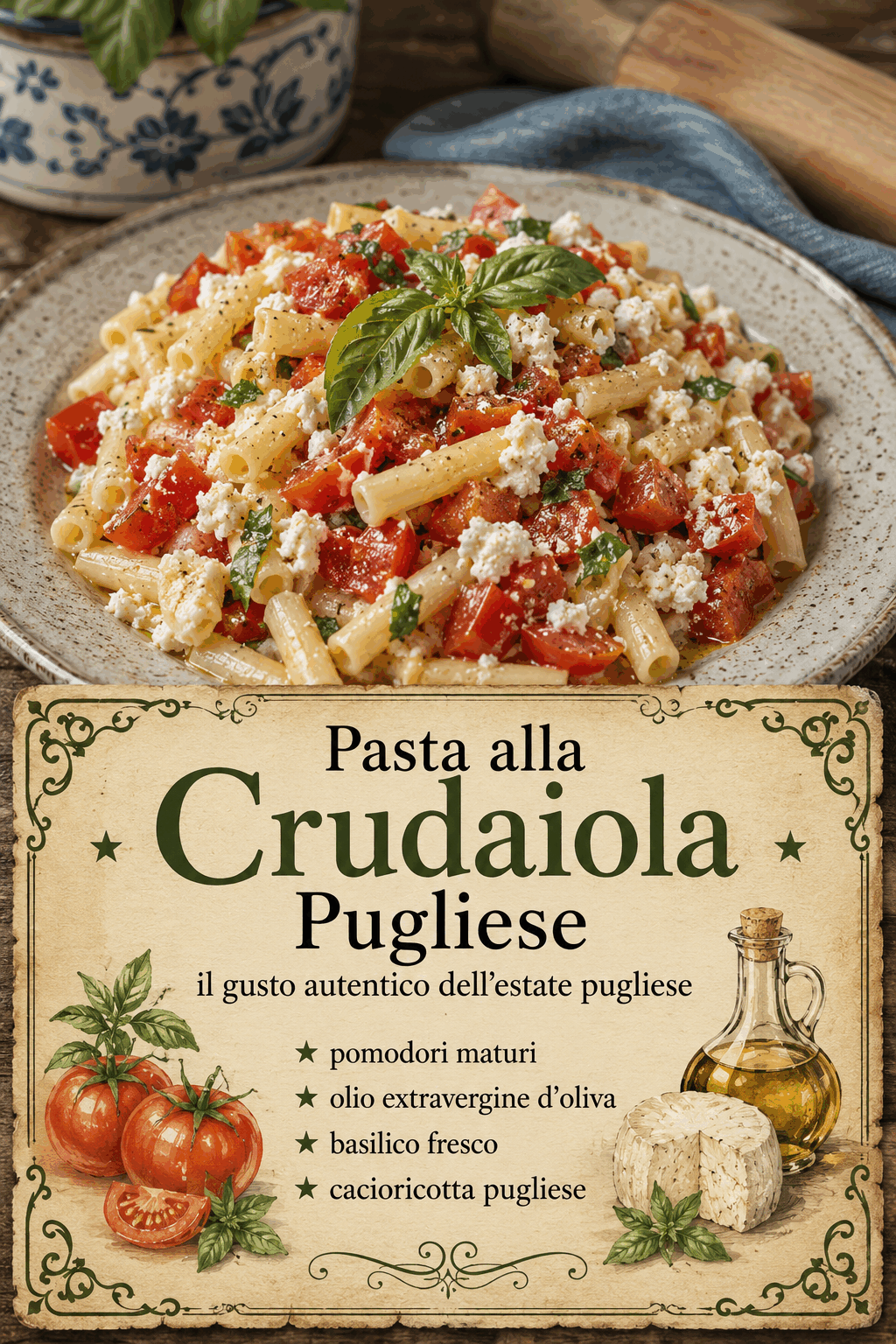 Pasta alla Crudaiola Pugliese