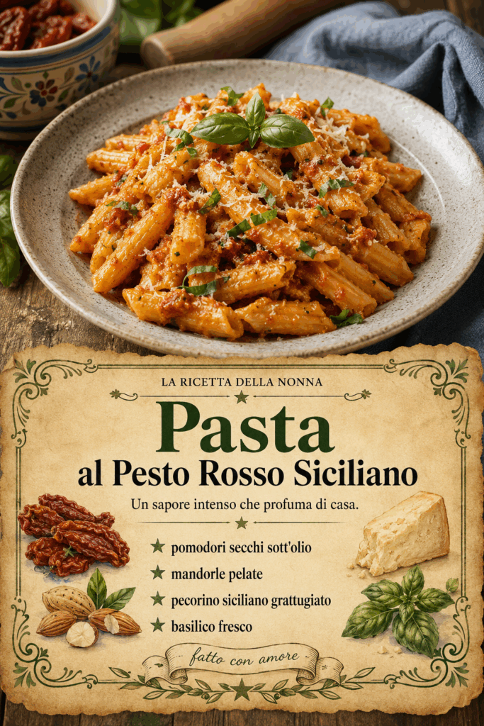 Pasta al Pesto Rosso Siciliano