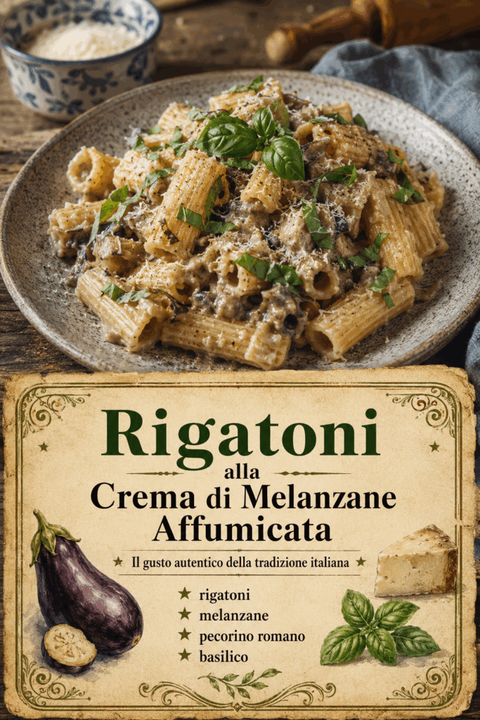 Rigatoni alla Crema di Melanzane Affumicata
