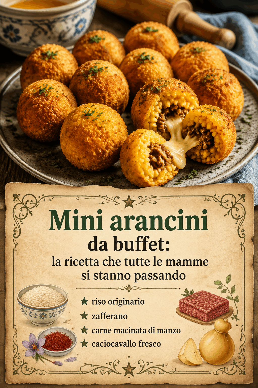 Mini arancini da congelare crudi e friggere all’ultimo momento