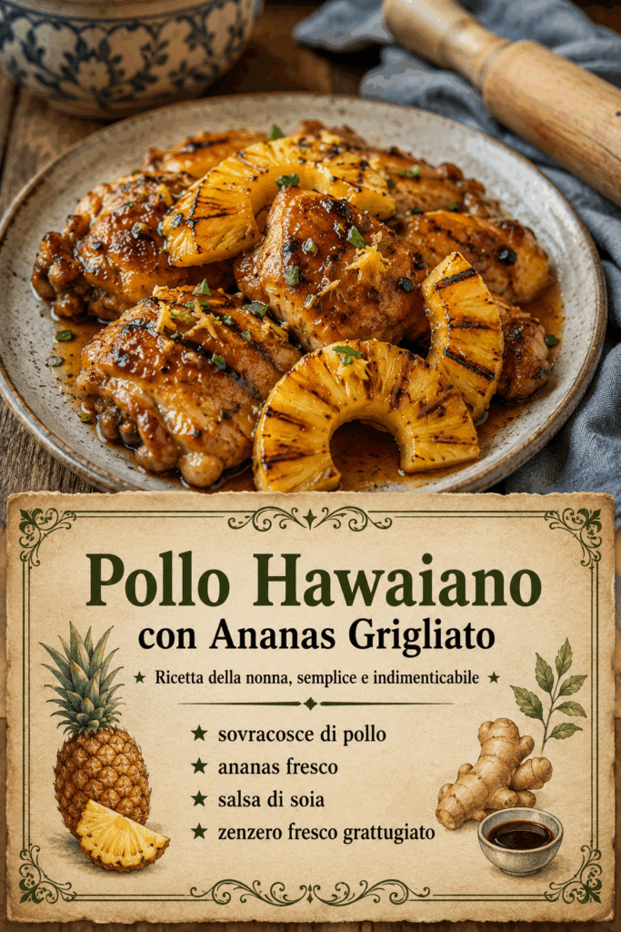 Pollo Hawaiano con Ananas Grigliato