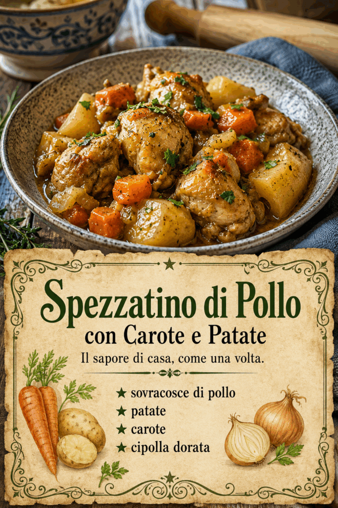 Spezzatino di Pollo con Carote e Patate
