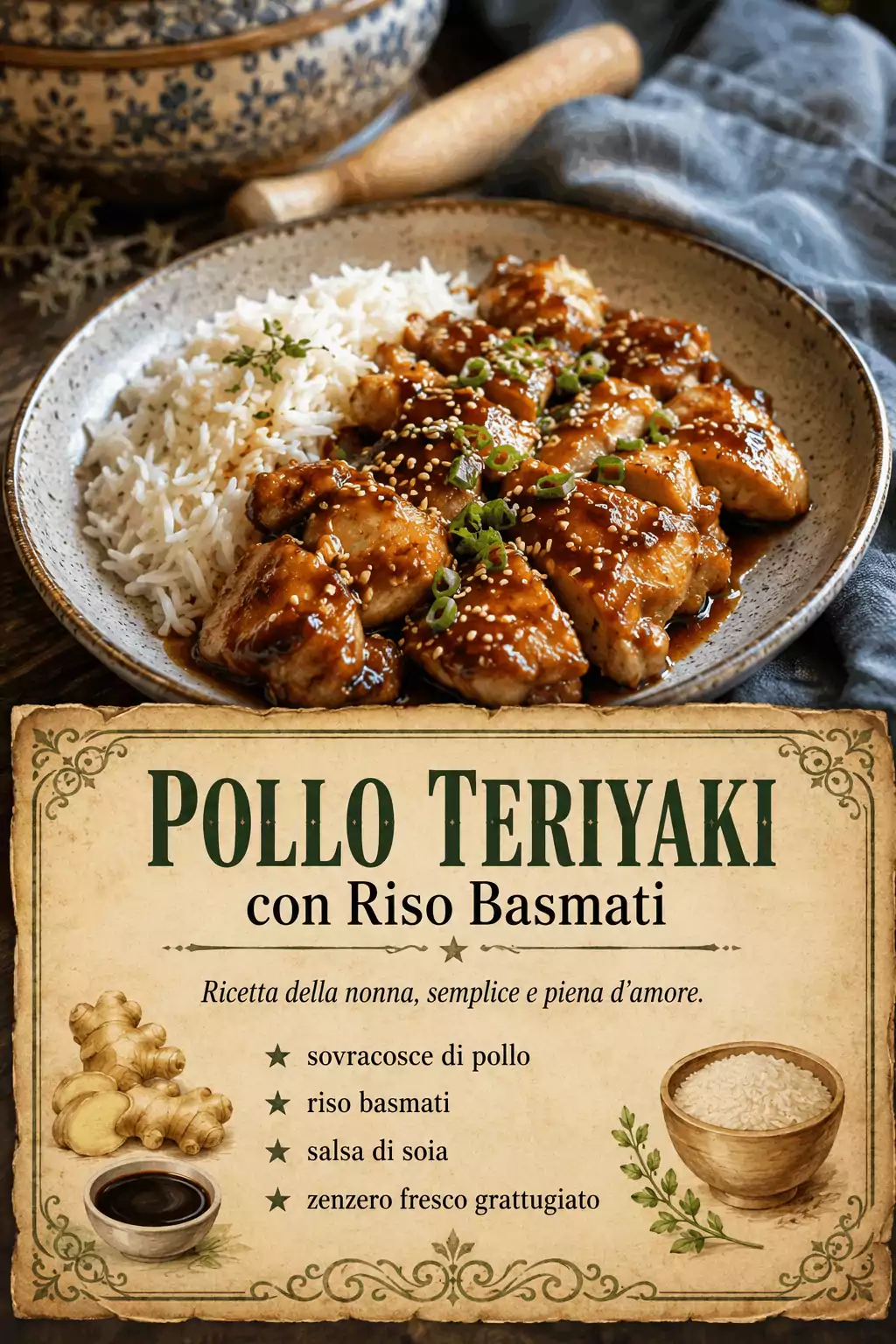 Pollo Teriyaki con Riso Basmati