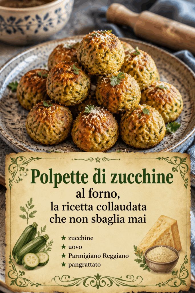 Polpette di zucchine al forno, la ricetta collaudata che non sbaglia mai
