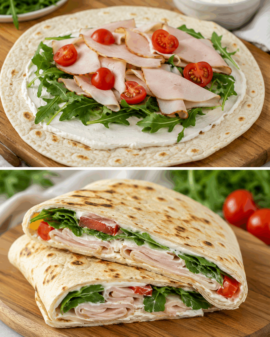 Piadina con Tacchino e Formaggio Spalmabile: la Ricetta Veloce e Gustosa Pronta in 10 Minuti