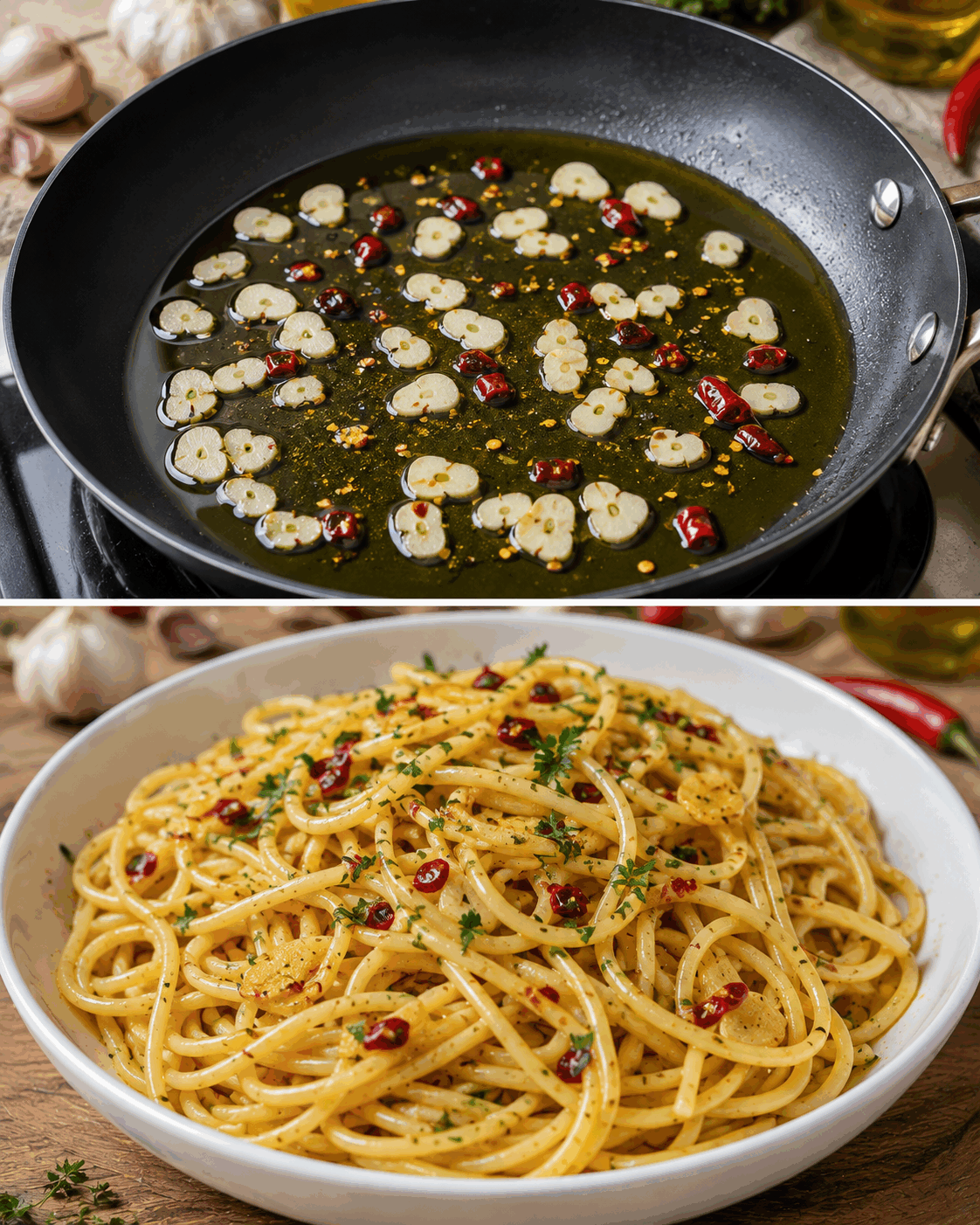 Pasta Aglio, Olio e Peperoncino: la Ricetta Semplice e Gustosa Pronta in Soli 15 Minuti