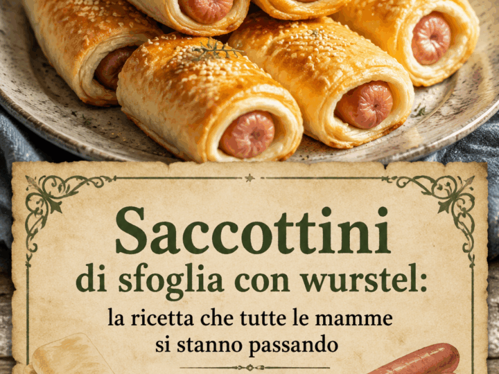 Saccottini di sfoglia con wurstel: la ricetta che tutte le mamme si stanno passando