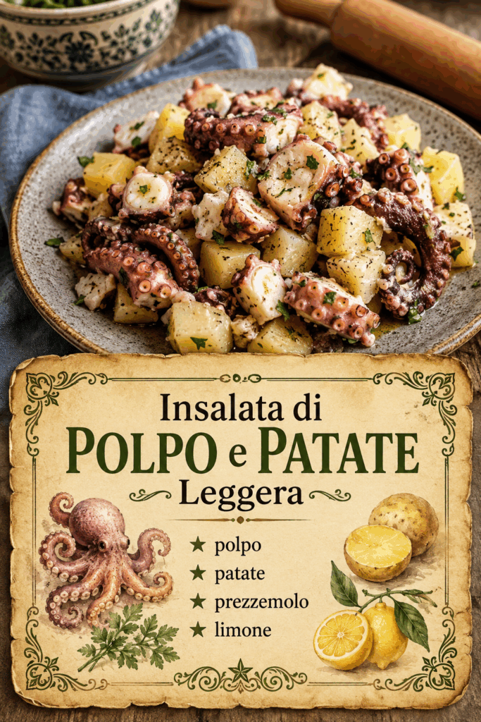 Insalata di Polpo e Patate Leggera