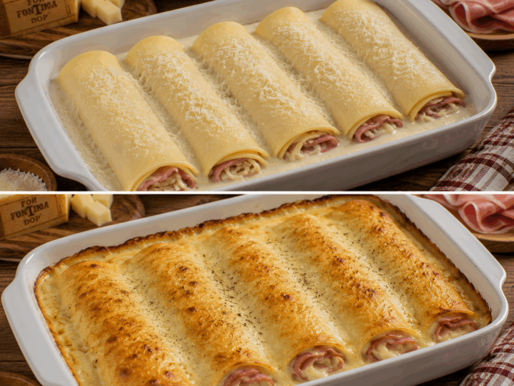 Crespelle alla Valdostana con Fontina e Prosciutto – Valle d’Aosta
