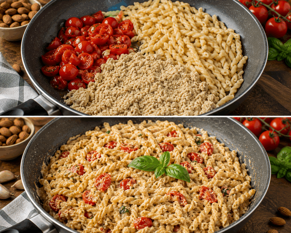 Busiate alla Trapanese con Pesto di Mandorle – Sicilia