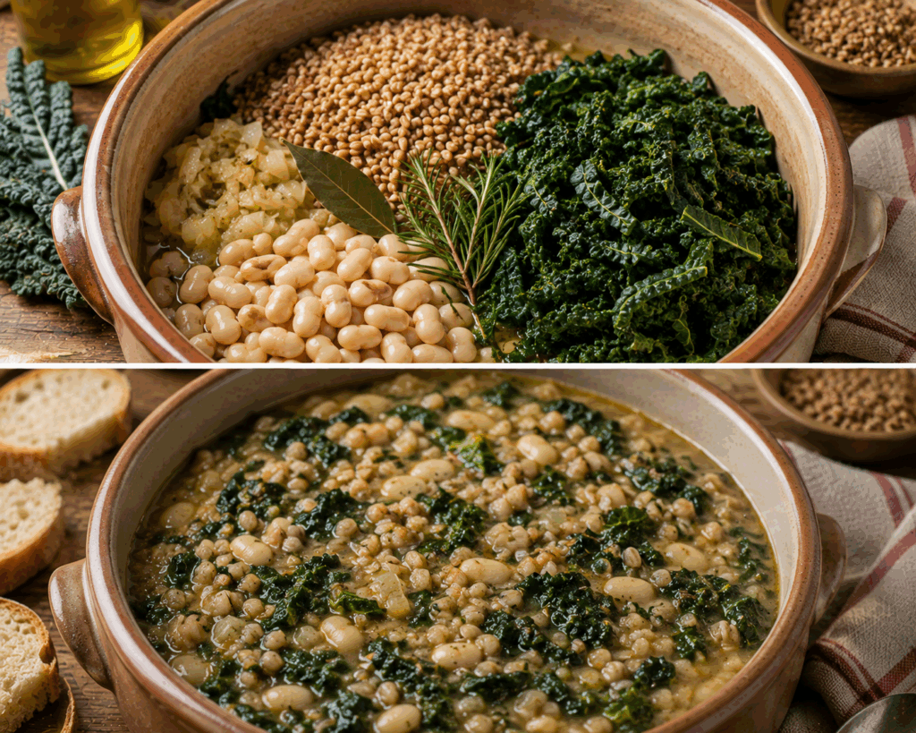 Farro alla Lucchese con Fagioli e Cavolo Nero – Toscana