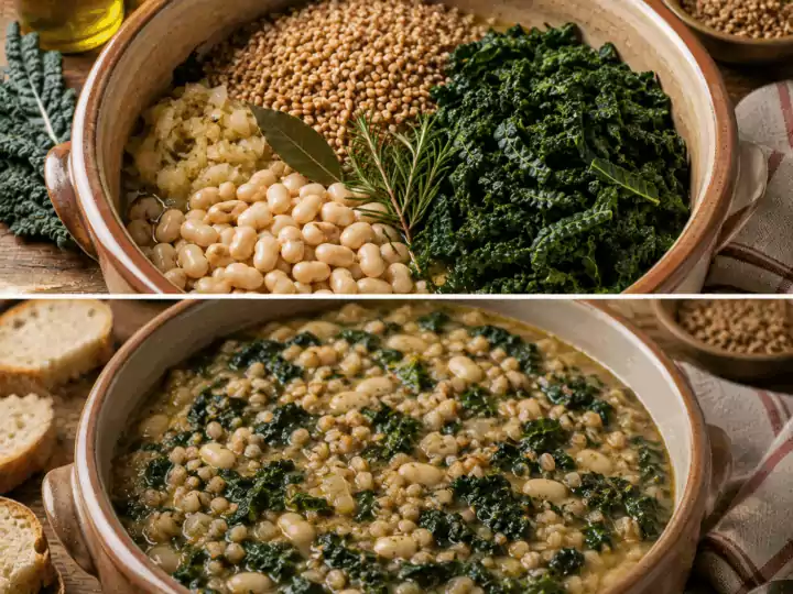 Farro alla Lucchese con Fagioli e Cavolo Nero – Toscana