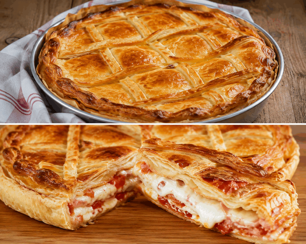 Rustico Leccese con Mozzarella, Pomodoro e Besciamella – Puglia