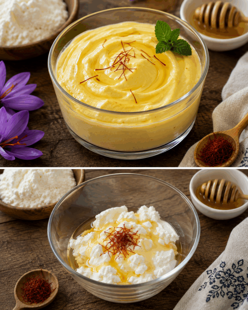 Crema di Ricotta allo Zafferano e Miele – Sardegna