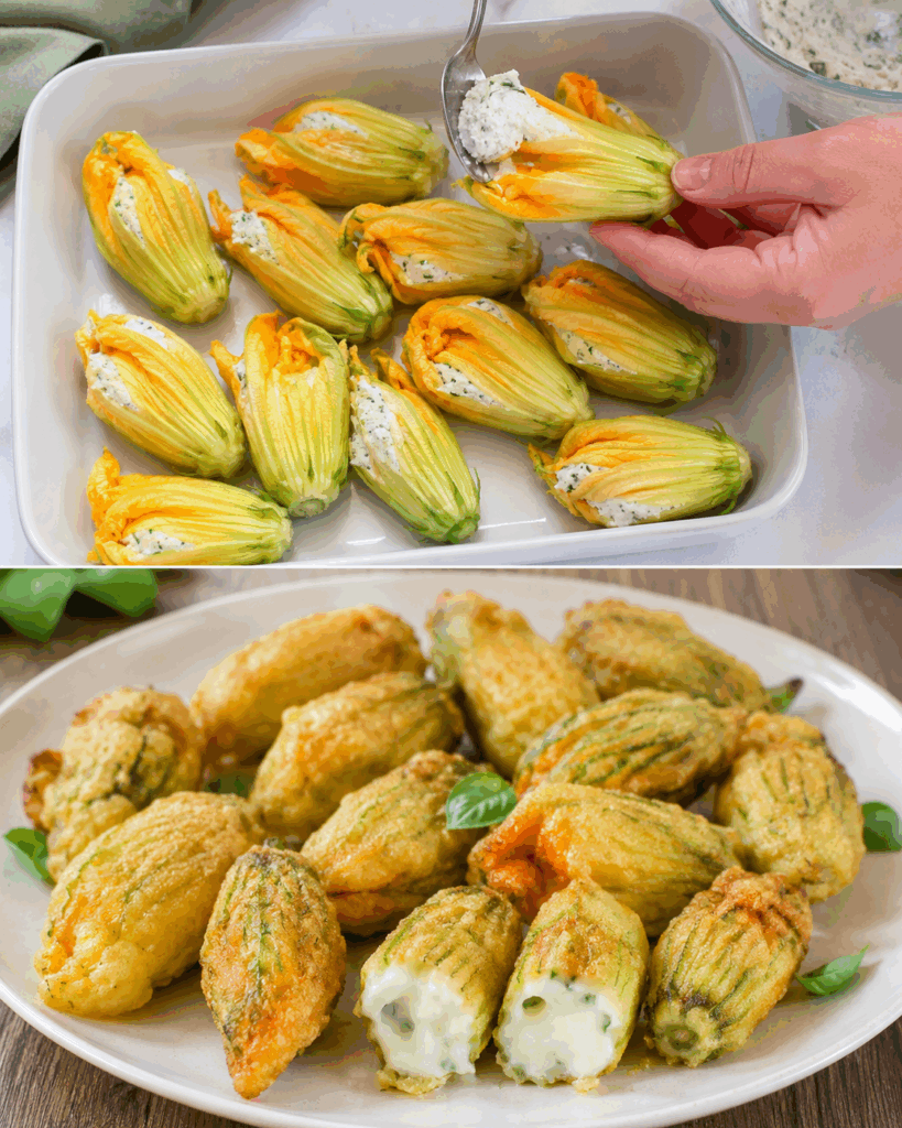Fiori di Zucca Ripieni di Ricotta: la Ricetta Delicata e Filante Perfetta come Antipasto Estivo