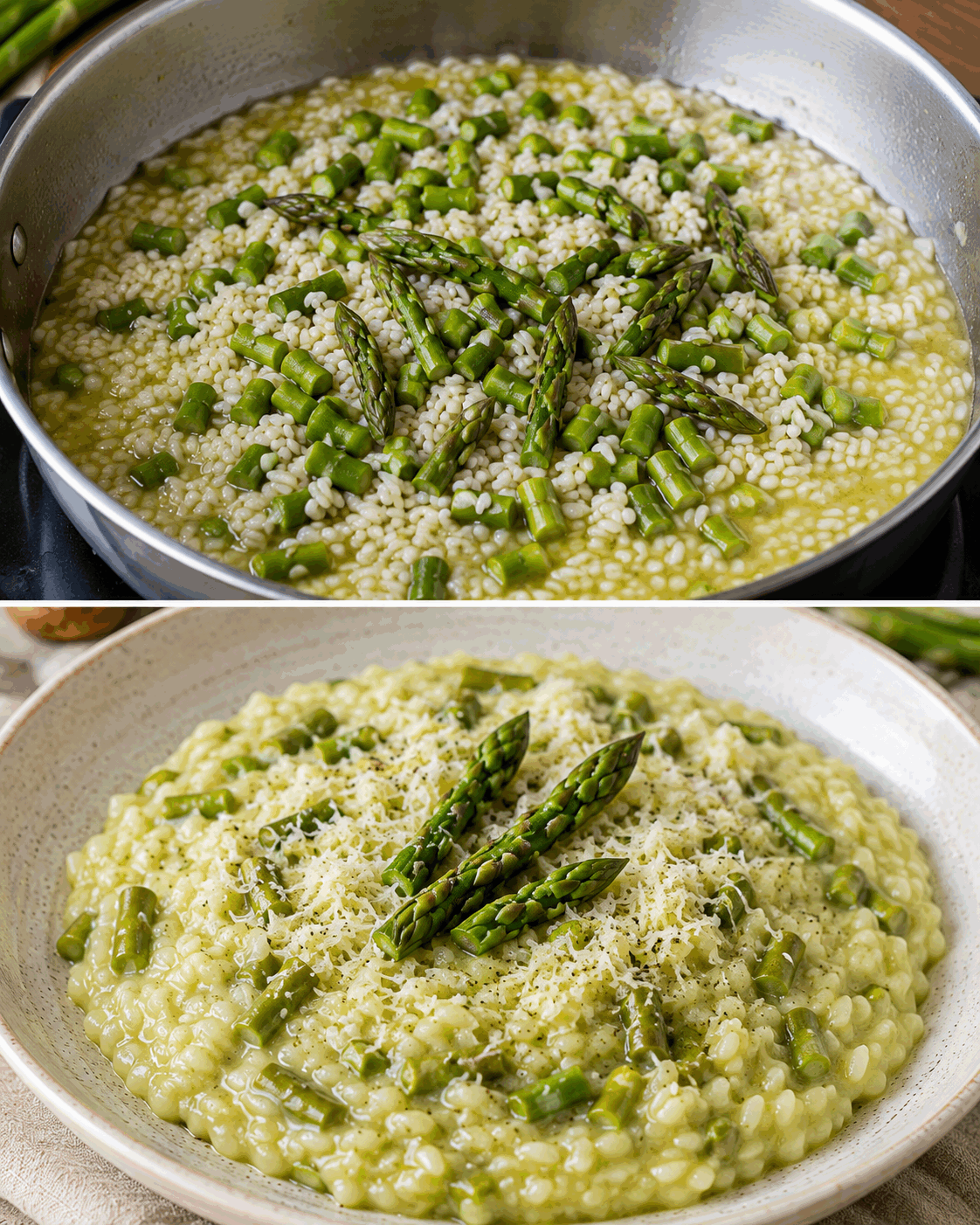 Risotto agli Asparagi e Parmigiano: la Ricetta Delicata e Vellutata Ideale per un Pranzo Speciale