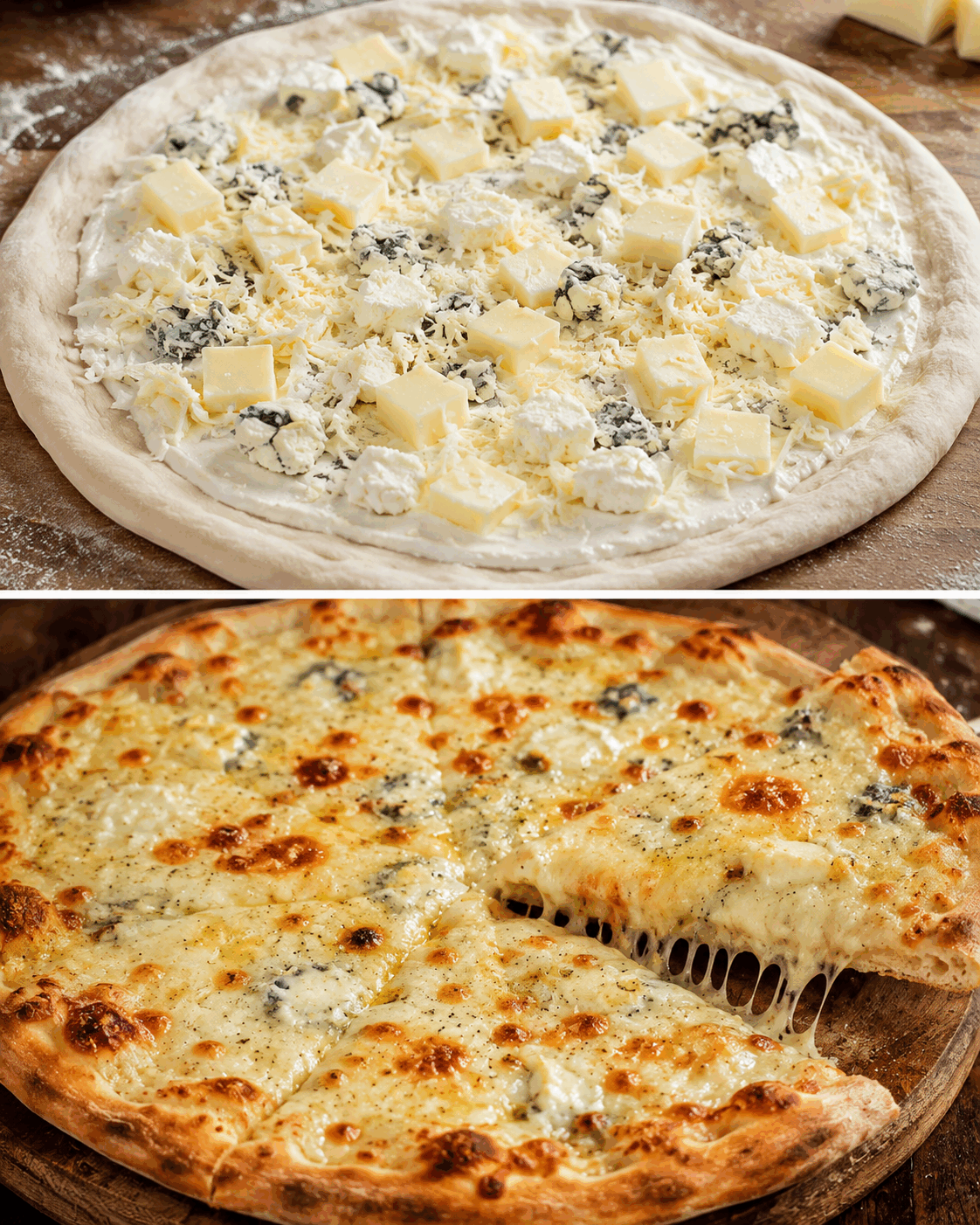 Pizza ai Cinque Formaggi: la Ricetta Filante e Cremosa Perfetta per gli Amanti del Formaggio