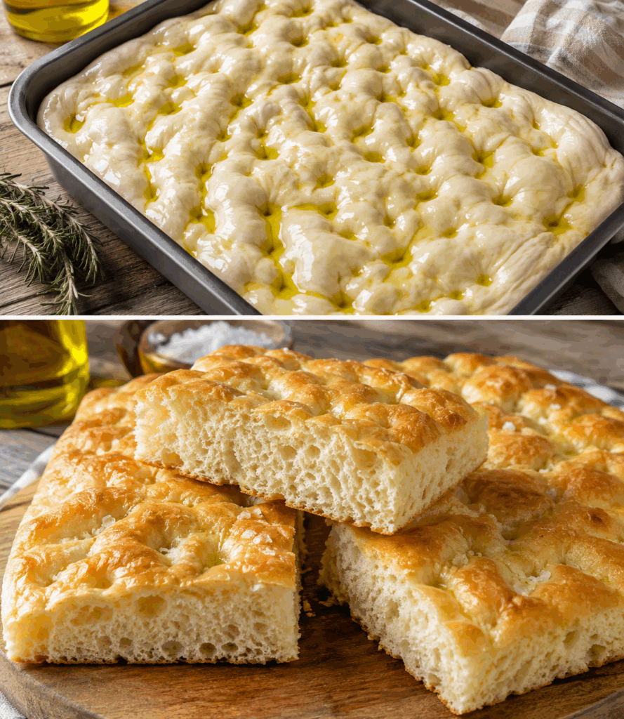Focaccia Genovese Morbidissima: la Ricetta Originale Alta e Soffice con Olio Extravergine d’Oliva