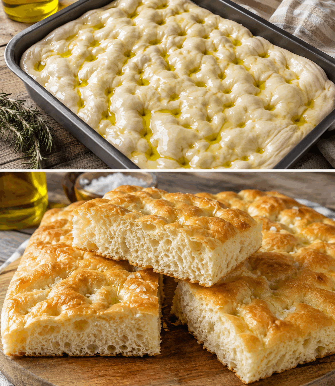 Focaccia Genovese Morbidissima: la Ricetta Originale Alta e Soffice con Olio Extravergine d’Oliva