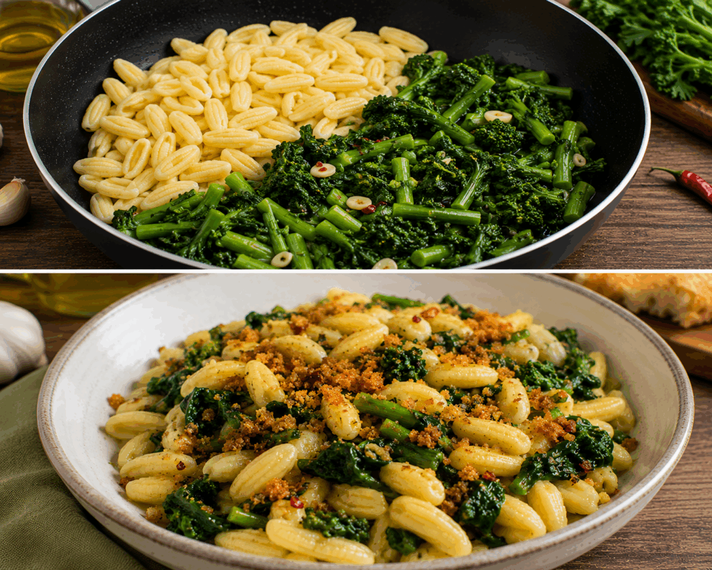 Cavatelli con Cime di Rapa e Mollica Croccante – Molise