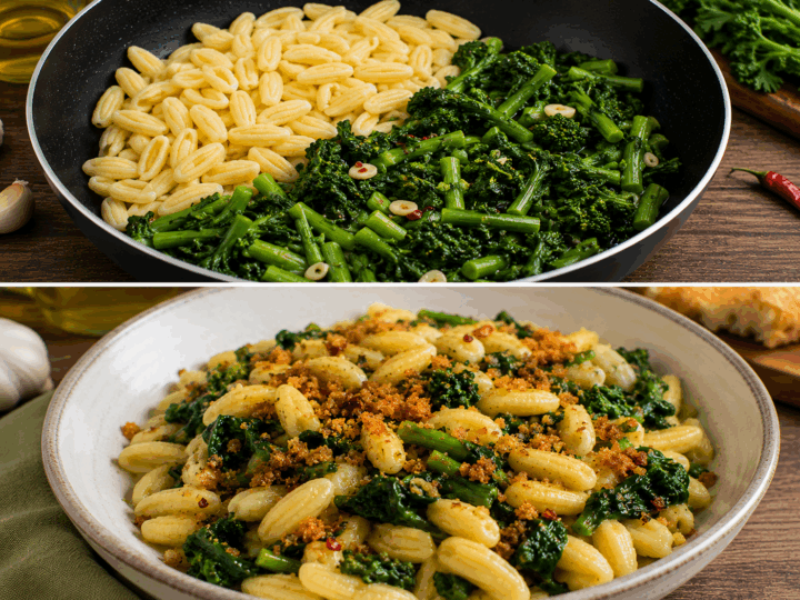 Cavatelli con Cime di Rapa e Mollica Croccante – Molise