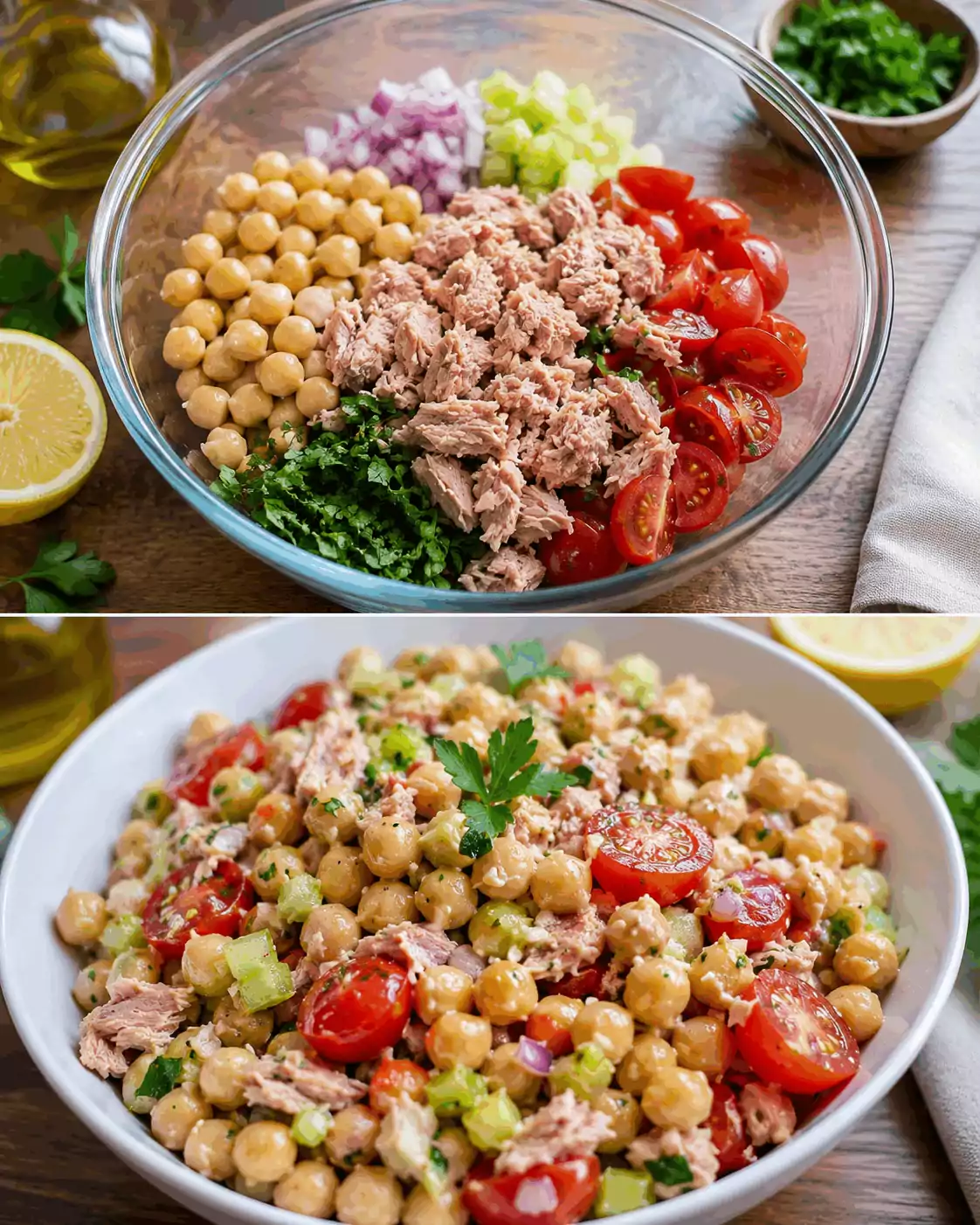 Insalata di Tonno e Ceci: la Ricetta Fresca, Proteica e Completa Pronta in 15 Minuti