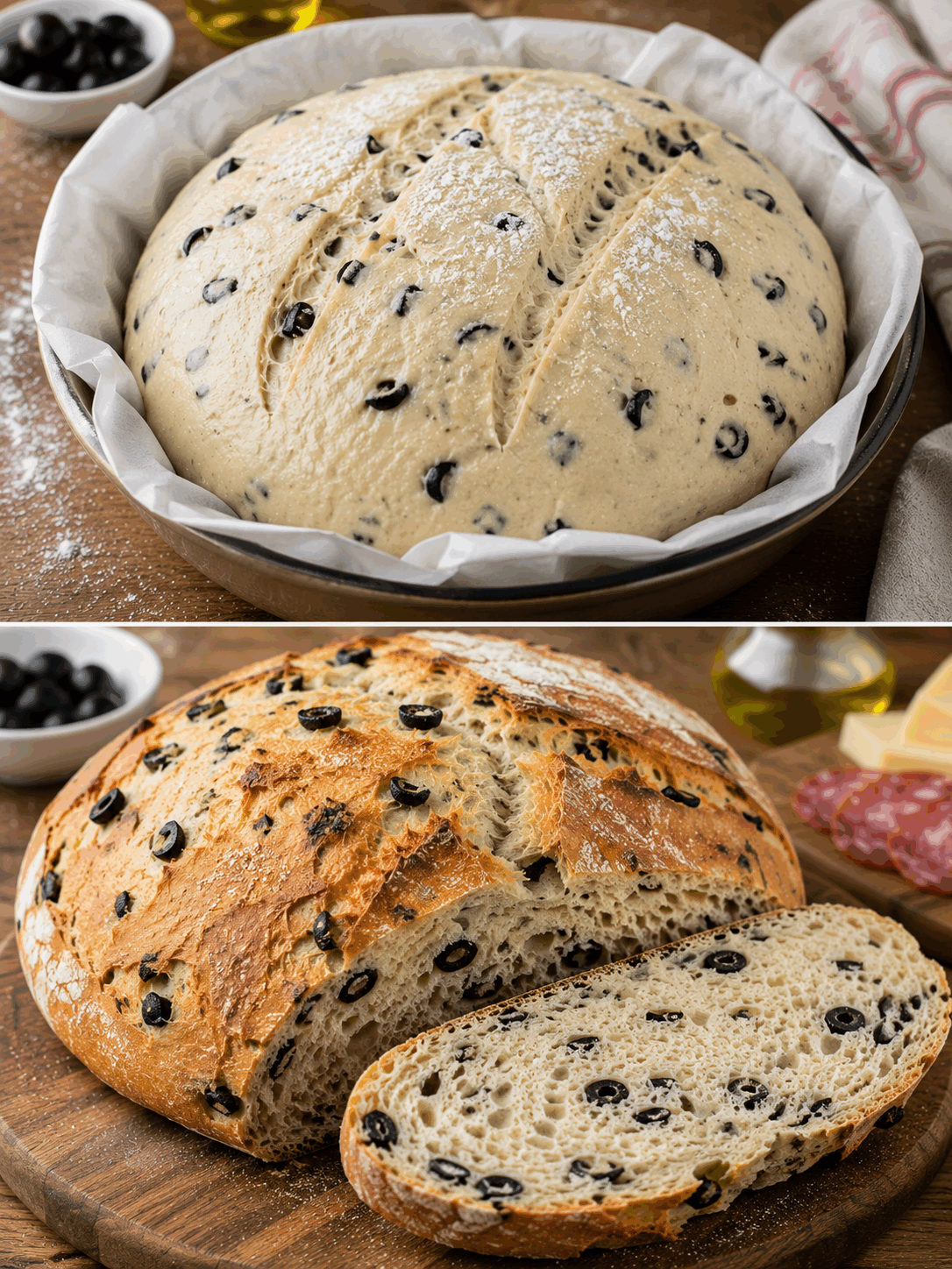 Pane alle Olive Nere: la Ricetta Rustica e Soffice Perfetta da Gustare con Salumi e Formaggi