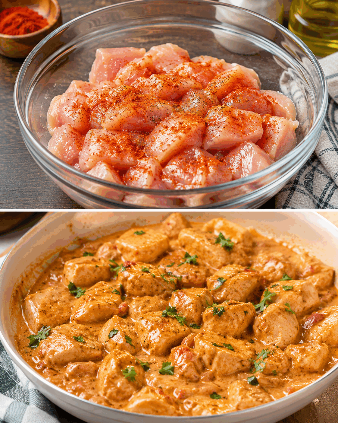 Bocconcini di Pollo alla Paprika Dolce: la Ricetta Cremosa e Saporita Pronta in 25 Minuti