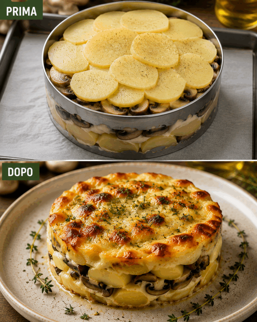Tortino di Patate e Funghi: la Ricetta Morbida e Gustosa Ideale come Antipasto Caldo