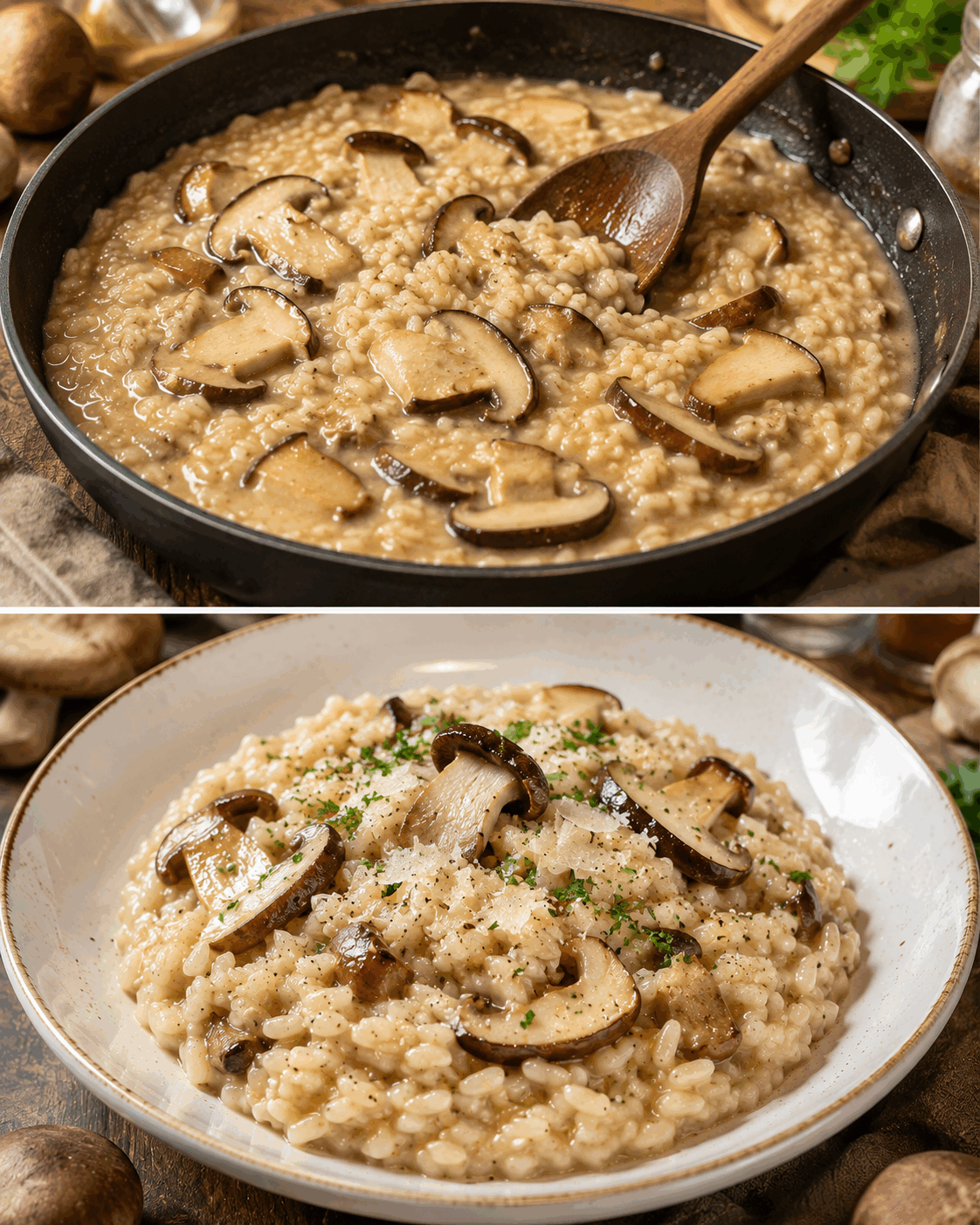 Risotto ai Funghi Porcini: la Ricetta Cremosa e Profumata Ideale per Ogni Stagione