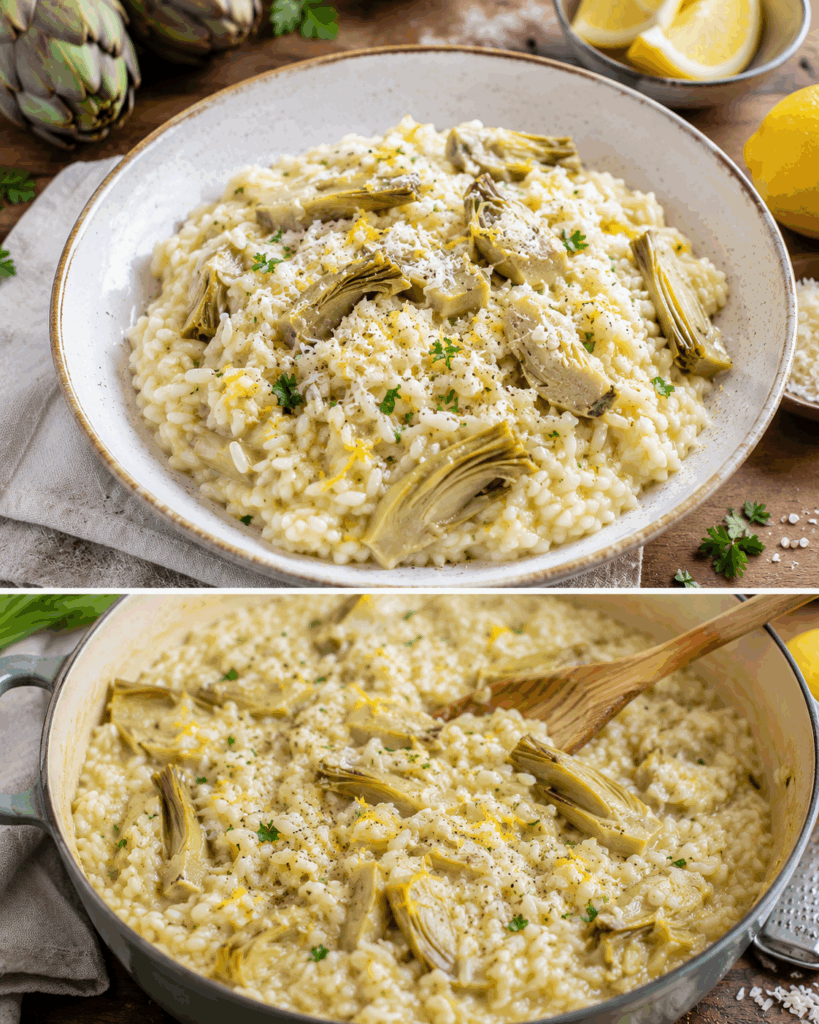 Risotto ai carciofi e limone di Sicilia: un classico cremoso della cucina italiana
