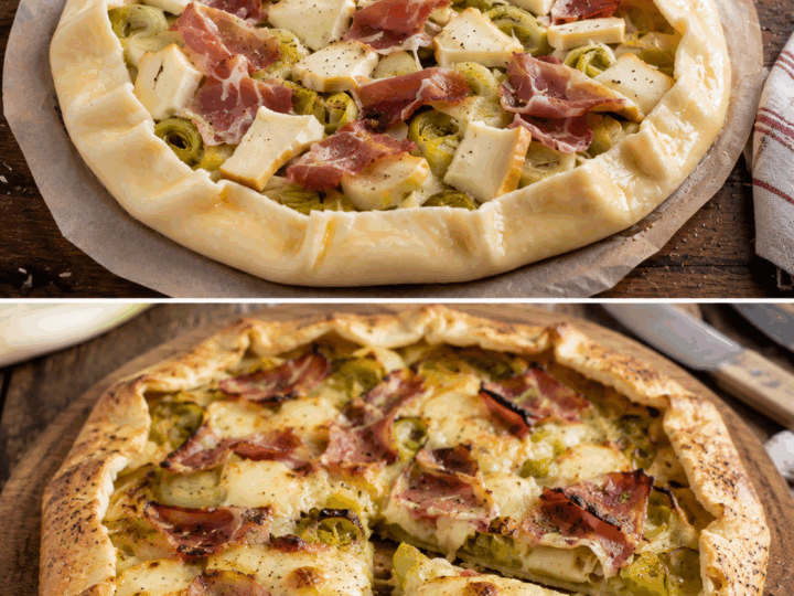 Torta rustica con porri, speck e scamorza affumicata: sapori autentici della tradizione italiana
