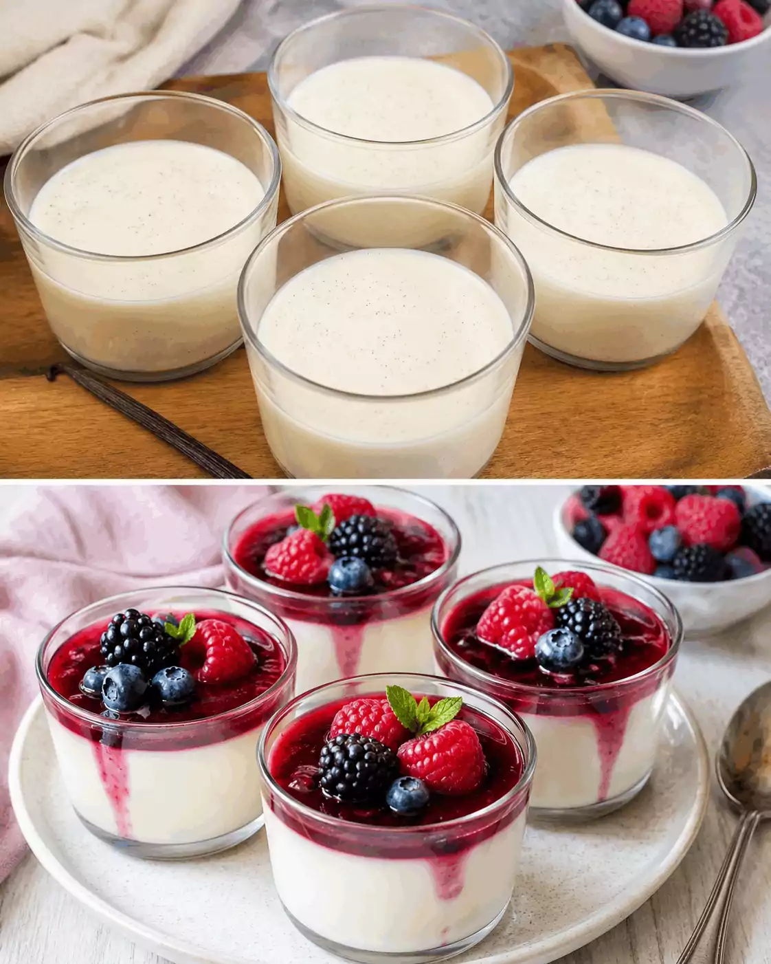 Panna Cotta alla Vaniglia: la Ricetta Cremosa e Delicata con Salsa ai Frutti di Bosco