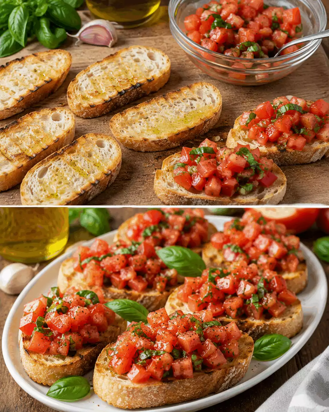 Bruschette con Pomodorini e Basilico alla Griglia: la Ricetta Estiva Croccante e Profumata