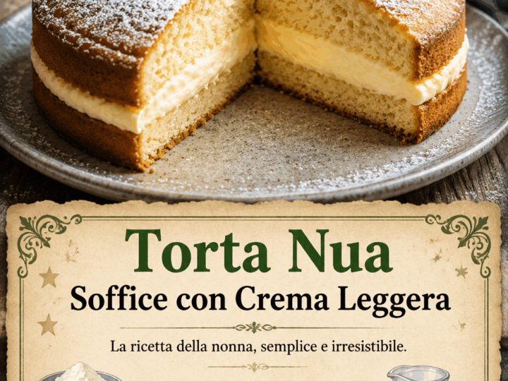 Torta Nua Soffice con Crema Leggera