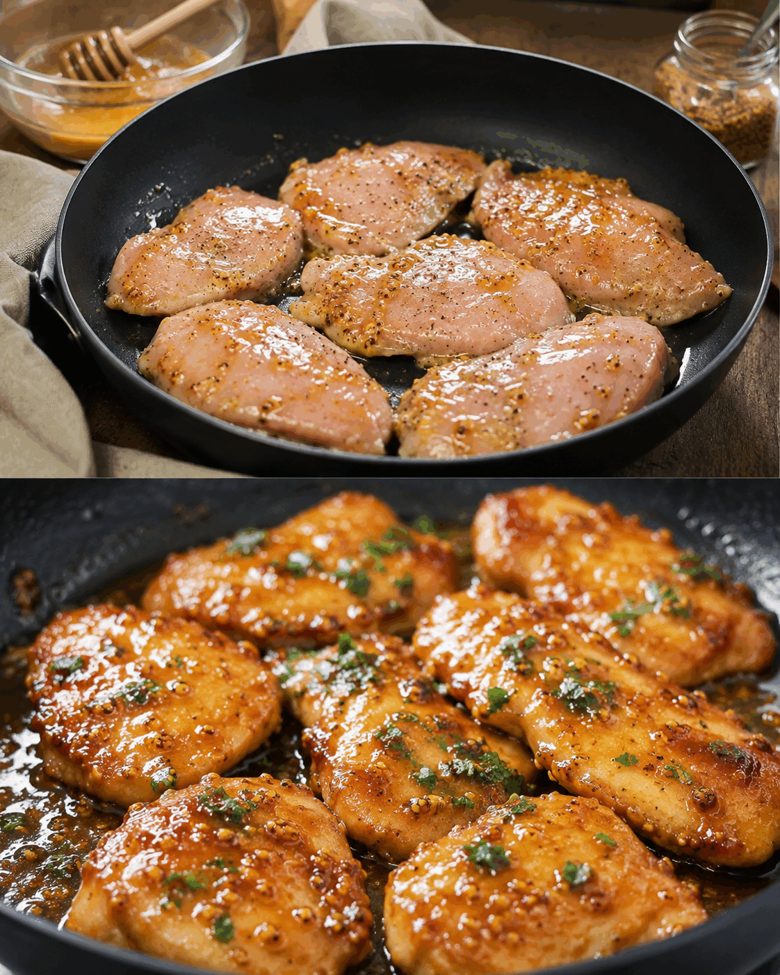 Pollo al Miele e Senape in Padella: la Ricetta Agrodolce Veloce Pronta in 25 Minuti