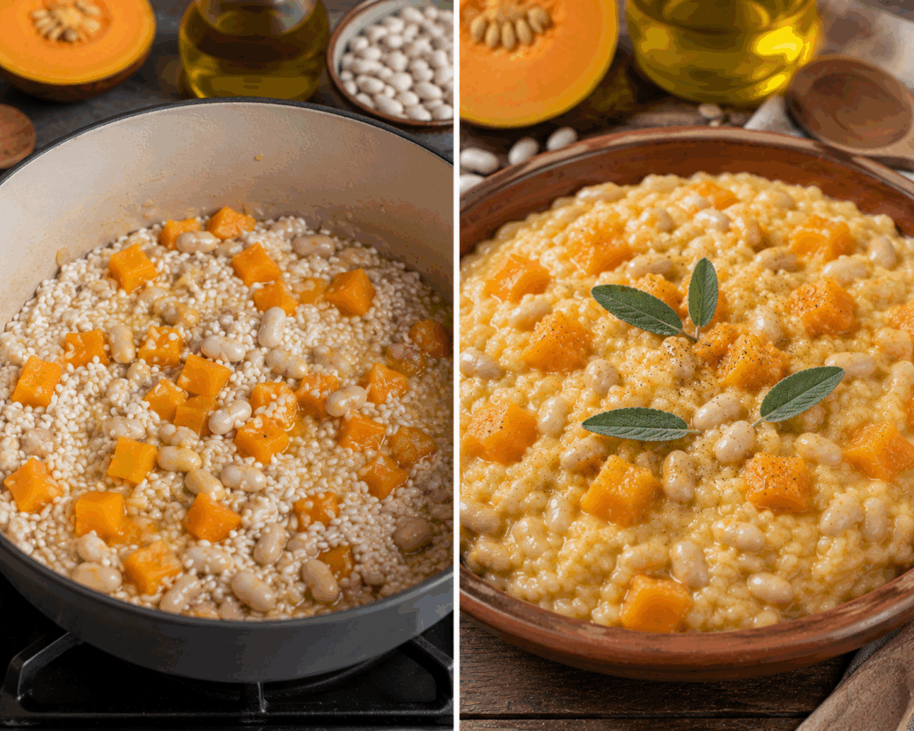 Riso con Zucca e Fagioli alla Mantovana – Lombardia